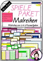Vorschau - Stationenlernen - MATERIALPAKET SPIELE | Malreihen 2 bis 10 & Kernaufgaben - Deckblatt