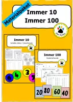 Vorschau - Arbeitsblätter - Materialpaket - Immer 10 (Verliebte Zahlen / Zehnerfreunde) - Immer 100 (Hunderterfreunde) - Deckblatt