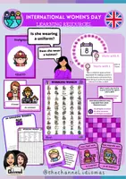 Vista previa - Hojas de trabajo - International Women's Day - Colour Pack - Portada