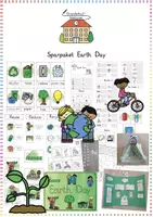Vorschau - Arbeitsblätter - Earth Day & Environment: XXL Sparpaket (Klimaschutz) - Englisch - Kl. 3/4 - Deckblatt