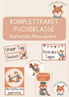 Vorschau - Arbeitsblätter - Wachsendes Komplettpaket Fuchsklasse - Deckblatt