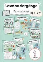 Vorschau - Arbeitsblätter - Lesespaziergang Kl. 1 + 2 - Deckblatt