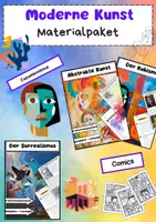 Vorschau - Arbeitsblätter - Moderne Kunst Materialpaket - Deckblatt