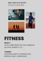 Vorschau - Arbeitsblätter - Fitness – Materialpaket - Deckblatt