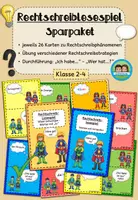 Vorschau - Spiele - Wachsendes Sparpaket: Lesespiele Rechtschreibung (Klasse 2-4) - Deckblatt