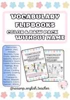 Vista previa - Tarjetas / Manipulativos - VOCABULARY FLIPBOOKS PACK COMPLETE (NO WORDS) - Portada