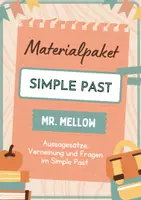 Vorschau - Arbeitsblätter - Materialpaket Simple Past - Deckblatt