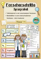 Vorschau - Arbeitsblätter - Forscherschritte Sachunterricht: Tafelmaterial und Merkblätter (Klasse 1-4) #schulstartbyextraklasse - Deckblatt
