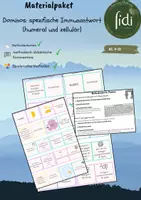 Vorschau - Spiele - Materialpaket Domino: Spezifische Immunatwort/Immunreaktion (humeral und zellulär) - Deckblatt
