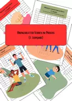 Vorschau - Arbeitsblätter - Übungsblätter/ Tests Verben konjugieren im 1. LJ - Deckblatt