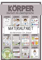 Vorschau - Arbeitsblätter - KÖRPER (wachsendes) Materialpaket (Deutsch/DaZ) - Deckblatt
