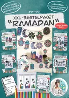 Vorschau - Spiele - Bastel-Paket Bastelvorlagen Ausmalbilder "Ramadan" NEU 2025 - Deckblatt