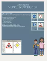 Vorschau - Spiele - Materialpaket Verkehrszeichen (Tafelmaterial & Spiel) - Deckblatt