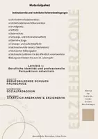 Vorschau - Stundenentwürfe - Materialpaket: Institutionelle und rechtliche Rahmenbedingungen in der Erzieherausbildung, Erzieher - Deckblatt