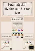 Vorschau - Bildkarten - Materialpaket Division mit und ohne Rest - Deckblatt