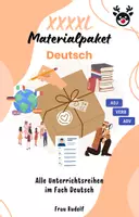Vorschau - Stundenentwürfe - Deutsch XXXXL Materialpaket - ALLE Unterrichtsreihen - (stetig WACHSEND) - Deckblatt
