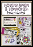 Vorschau - Stundenentwürfe - NOTENNAMEN & TONHÖHEN - Materialpaket (4.-5. Schulstufe) - Deckblatt