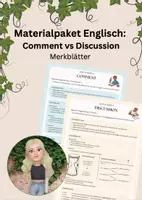 Vorschau - Merkblätter - Materialpaket Writing: Comment vs. Discussion - Deckblatt