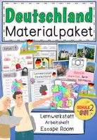 Vorschau - Arbeitsblätter - DEUTSCHLAND Materialpaket - Deckblatt