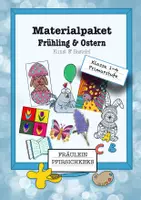 Vorschau - Mal- und Bastelvorlagen - Materialpaket: Ostern & Frühling - Deckblatt