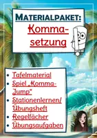 Vorschau - Arbeitsblätter - Materialpaket: Kommasetzung / Kommaregeln - Deckblatt