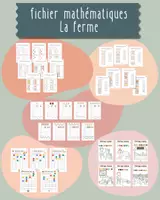 Aperçu - Apprentissages en autonomie - La Ferme Fichier mathématique pour le cycle 1 - Page de couverture