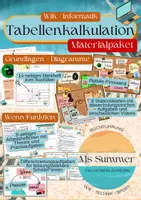 Vorschau - Arbeitsblätter - WiK/Info - Excel Grundlagen + Wenn-Funktion + Diagramme + Probearbeiten - Deckblatt