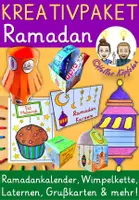 Vorschau - Arbeitsblätter - Ramadan KREATIVPAKET / Bastelvorlagen für Kinder - Deckblatt