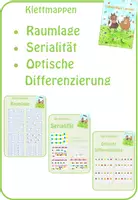 Vorschau - Fördermaterial/Inklusion - Klettmappen: Raumlage - Serialität - optische Differenzierung - Deckblatt