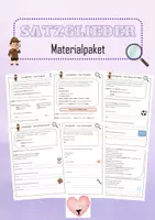 Vorschau - Arbeitsblätter - Satzglieder - Deckblatt