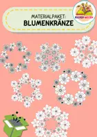 Vorschau - selbst erstellte Cliparts/Grafiken - Materialpaket Cliparts: Blumenkränze, Blumenrahmen, Mandala - Deckblatt
