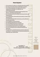 Vorschau - Stundenentwürfe - Materialpaket LF 7 Bildungs- und Erziehungspartnerschaften 1. AJ Erzieher - Deckblatt