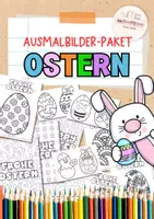 Vorschau - Mal- und Bastelvorlagen - Ostern | Ausmalbilder | Sparpaket - Deckblatt