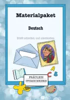 Vorschau - Mal- und Bastelvorlagen - Materialpaket: Briefe schreiben und untersuchen - Deckblatt