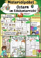 Vorschau - Unterrichtsreihen - Ostern im Ethikunterricht der Grundschule Klasse 1 Ethik DaZ - Deckblatt
