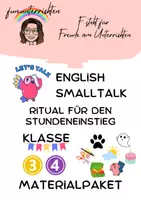Vorschau - Spiele - Materialpaket Englisch Smalltalk Klasse 3 & 4 (wachsend) - Ritual für den Einstieg in den Englischunterricht - Deckblatt