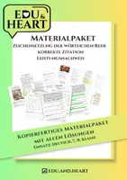 Vorschau - Stundenentwürfe - Materialpaket: Zeichensetzung der wörtlichen Rede, Zitation und Leistungsnachweis - Deckblatt