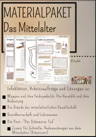 Vorschau - Arbeitsblätter - Materialpaket: Mittelalter - Deckblatt