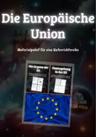 Vorschau - Arbeitsblätter - Materialpaket: Die Europäische Union – Bedeutung, Aufbau und Gesetzgebung - Deckblatt