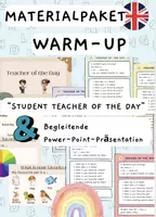 Vorschau - Arbeitsblätter - Materialpaket: Warm-Up "Teacher of the Day" - perfekter Einstieg für den Englischunterricht - Deckblatt