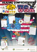Vorschau - Arbeitsblätter - Materialpaket - Reading USA 8. Klasse - Deckblatt