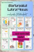 Vorschau - Stundenentwürfe - Starterpaket (Lehrer*innen, OBAS, Vertretungslehrkräfte, Berufseinstieg) - wachsendes Materialpaket, bereits über 40 Materialien - Deckblatt