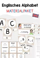 Vorschau - Arbeitsblätter - Englisches Alphabet - Materialpaket - Deckblatt