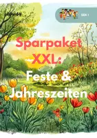 Vorschau - Unterrichtsreihen - Sparpaket XXL: Jahreszeiten und Feste (WACHSENDES MATERIALPAKET - Sommer | Frühling | Winter | Weihnachten | Ostern): - Deckblatt
