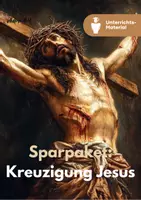 Vorschau - Unterrichtsreihen - Sparpaket: Unterrichtsreihe & Präsentation zur Kreuzigung Jesu - Deckblatt