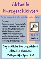 Vorschau - Stundenentwürfe - Sparpaket: Über 40 aktuelle Kurzgeschichten für Klasse 5-10 - Deckblatt