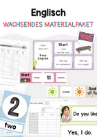 Vorschau - Spiele - Englisch Grundschule - wachsendes Materialpaket - Deckblatt