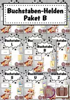 Vorschau - Arbeitsblätter - Buchstaben-Helden: Paket B - Deckblatt