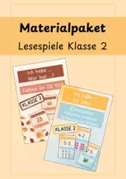 Vorschau - Spiele - Lesespiele Klasse 2 - Deckblatt
