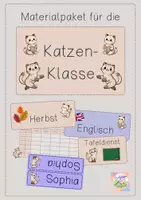 Vorschau - Poster - Materialpaket für deine Katzen-Klasse - Deckblatt